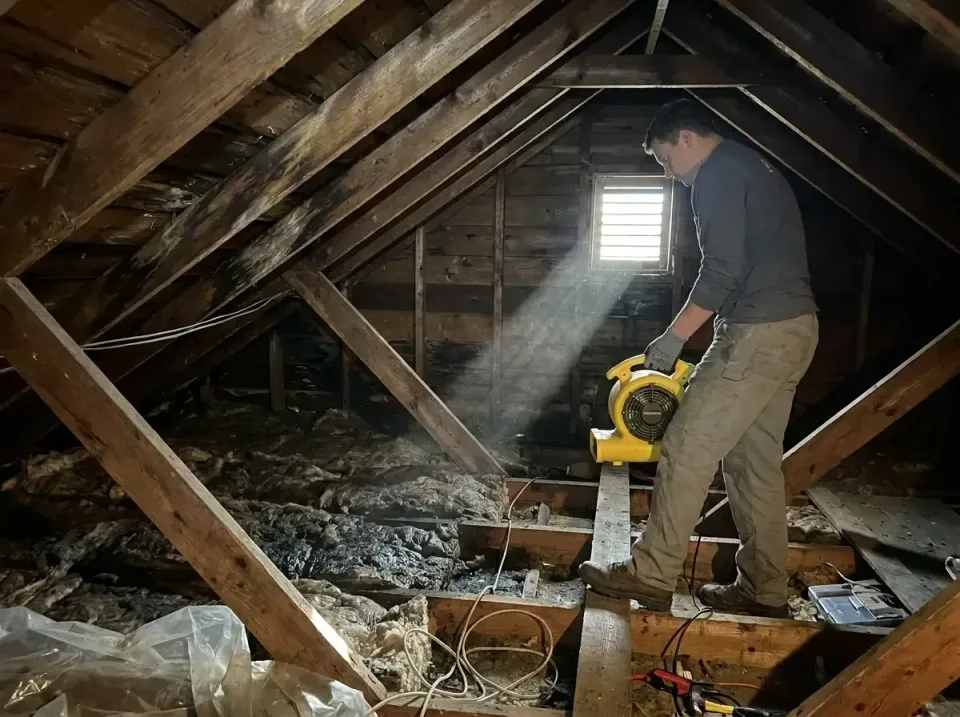 attic-water-damage-drying-proc-007 — frequently asked questions, Emergency Water Extraction & 24/7 Flood Response in Chamber…